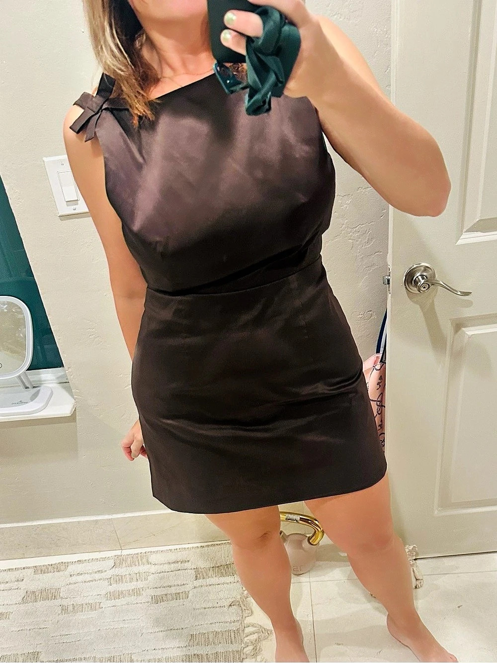 Gianni Bini Mini Dress in Brown Size 12 NWT